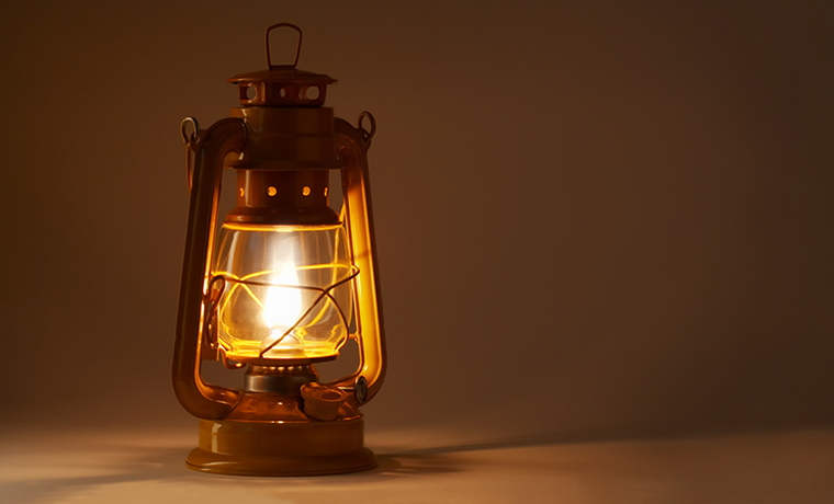 Vintage LED Hurricane Lantern