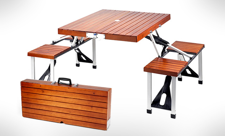 Folding Wooden Picnic Table