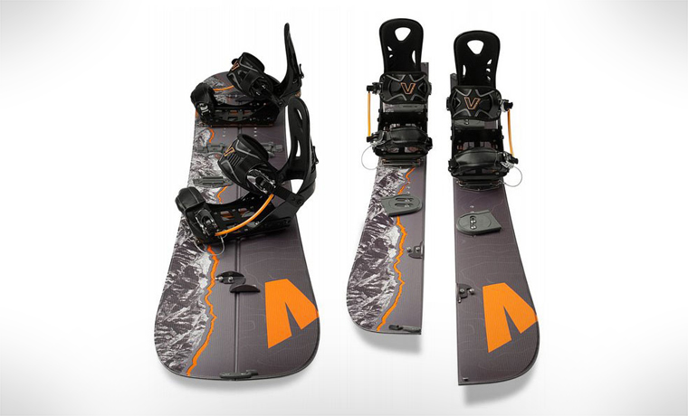 Split snowboard