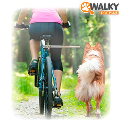Hands free bike leash for dogs