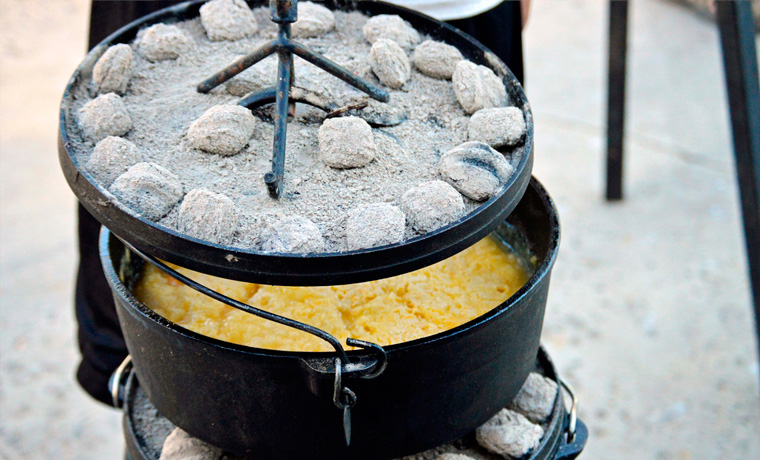 Cooking with a Dutch oven
