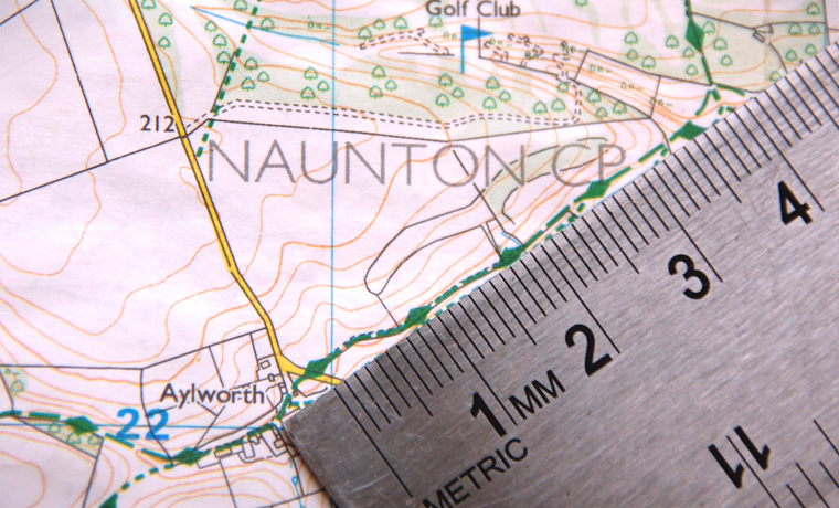 How to measure distance on a map with a ruler