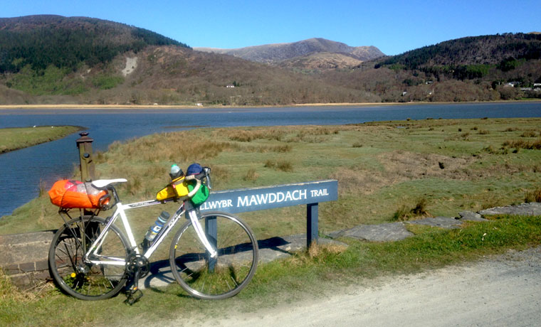 Bike on Mawddach Trail in Wales