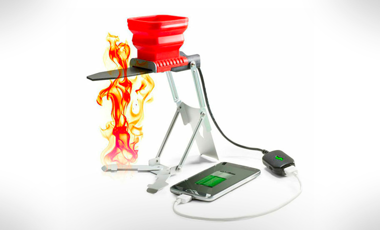 FlameStower Charger - cool camping gear