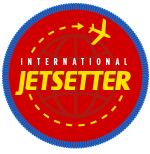 Camper badge - international jetsetter