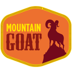 Camper badge - mountain goat