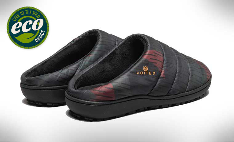 Voited camp slippers