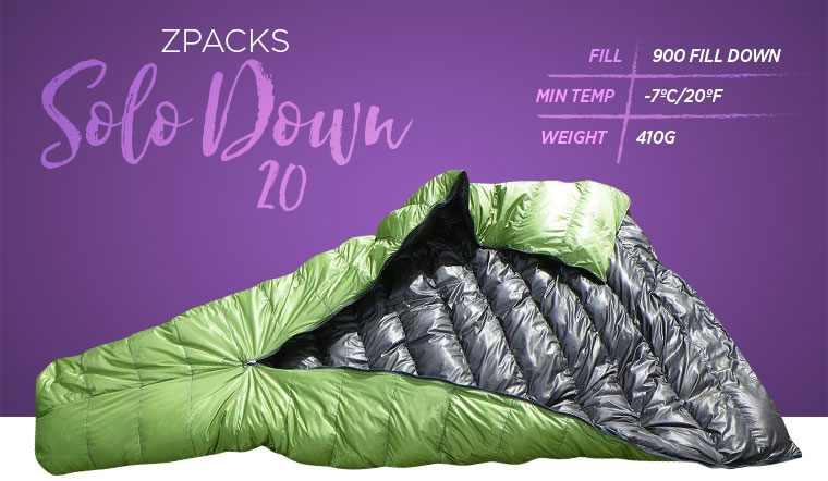 ZPack Sole Down 20 Sleeping Bag