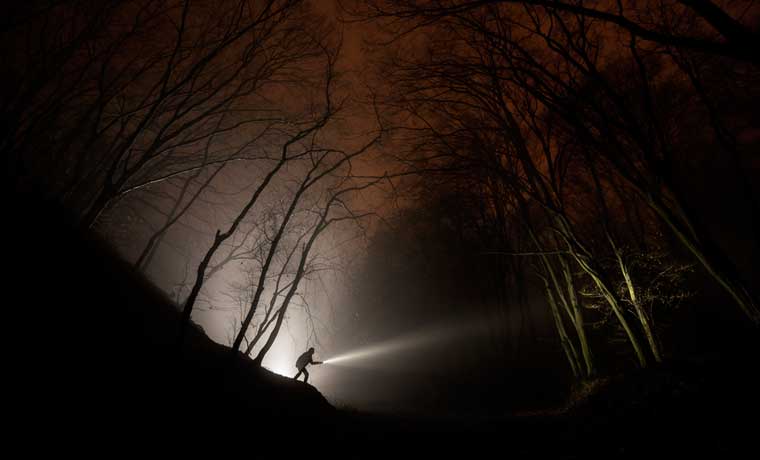 Spooky night hike