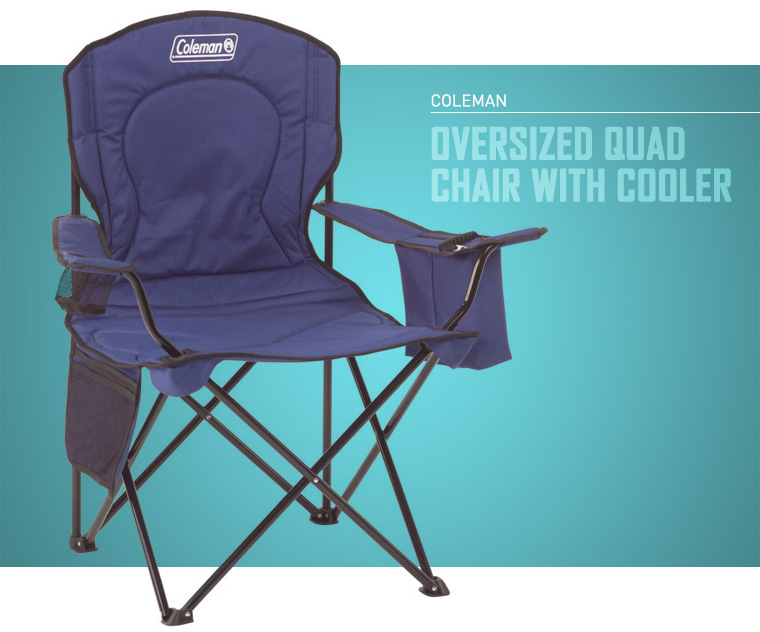 Coleman Oversized Quad Camping Chair with Cooler