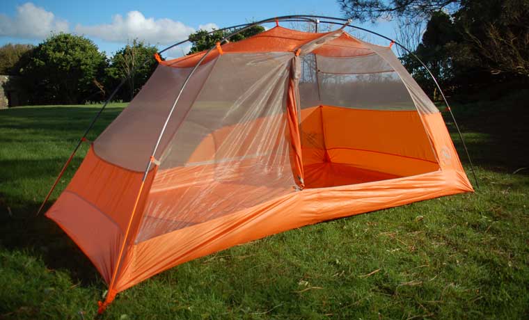 Inner tent with door open