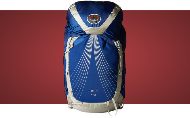 Blue Osprey Packs Exos 48 lightweight trekking backpack