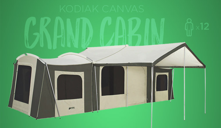 Kodiak Canvas Grand Cabin with Awning (sleeps 12)