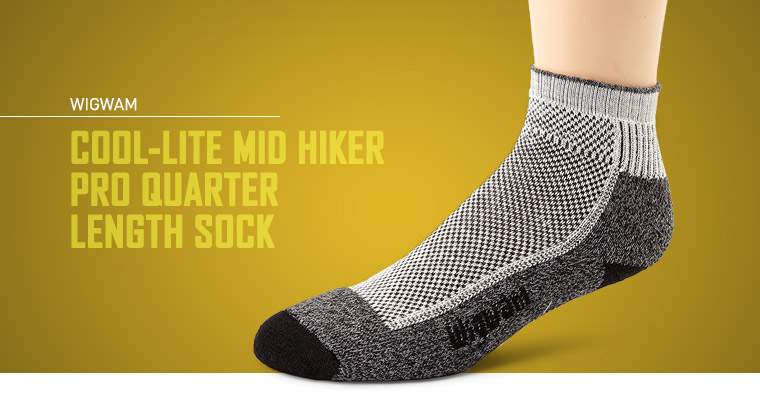 Mens Wigwam Cool-Lite Mid Hiker Pro Quarter Length Sock