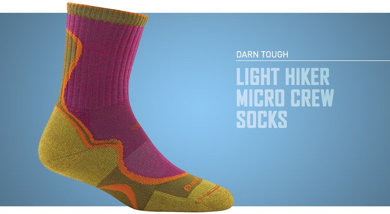 Womens Darn Tough Light Hiker Micro Crew Socks