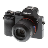 Sony A7 camera for backpacking