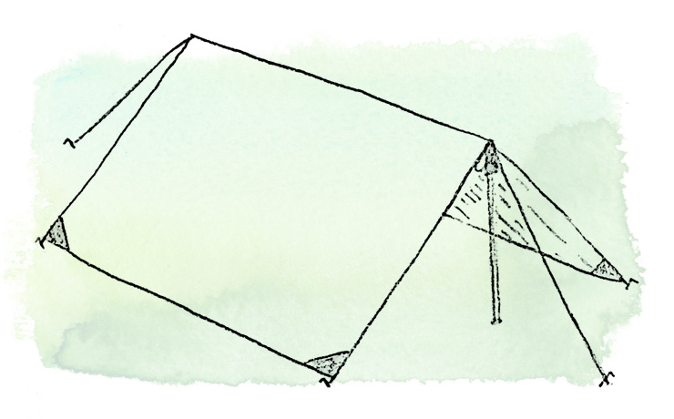 A frame tarp sketch
