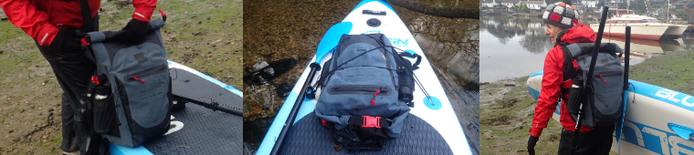Close ups of Red Original Waterproof Backpack