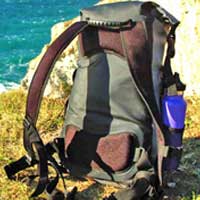 Dry bag backpack straps