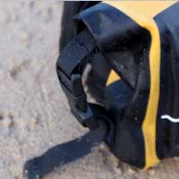 Dry bag compression straps