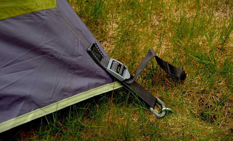 Tent tie outs