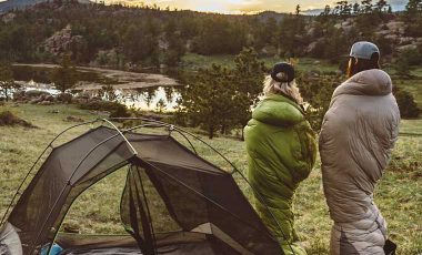 People in the best sleeping bags for camping