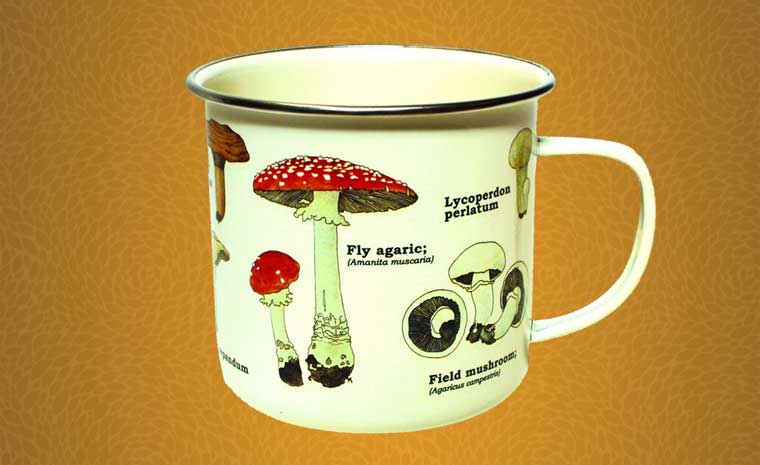Gift Republic Mushroom Enamel Mug