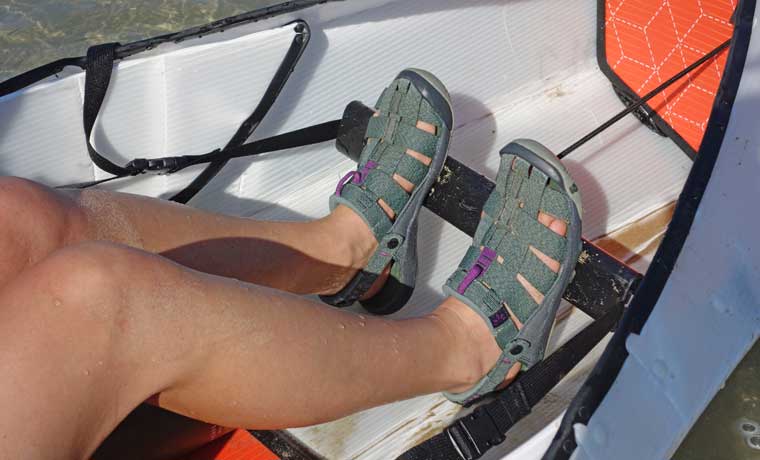 Kayak foot rest