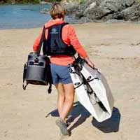 Carrying portable kayak