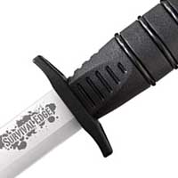 Knife cross guard on the best camping knife