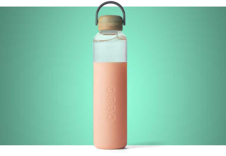 Soma Glass Water Bottle with Silicone Sleeve