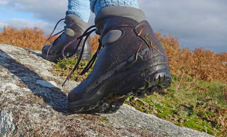 Sole of hiking boot