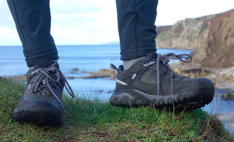 Keen shoes by the sea