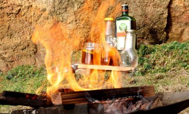 Campfire cocktail