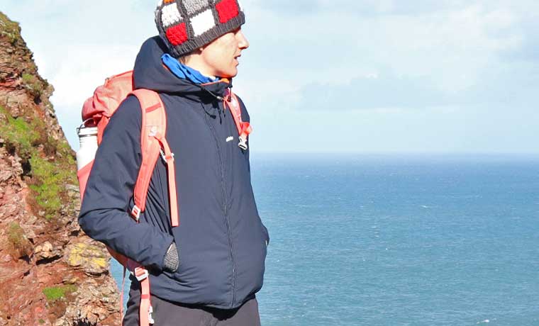 Finisterre jacket on woman