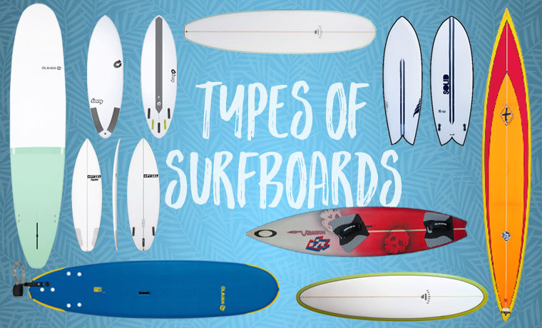 Types of surfboards