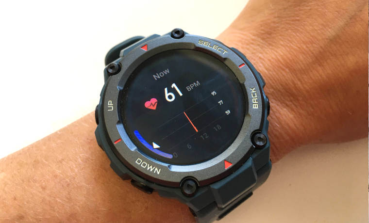 Heart rate on smartwatch