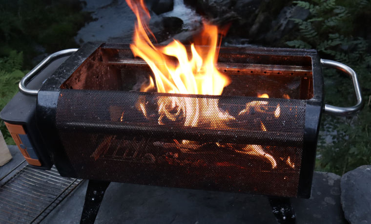 Fire pit burn chamber