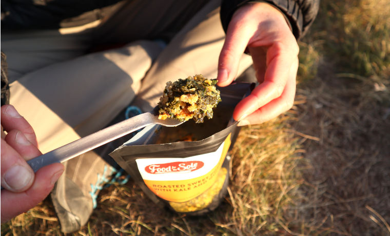 Freeze dried backpacking meal