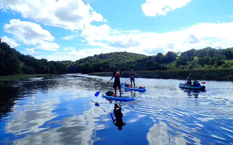 Paddling on the Fowey River