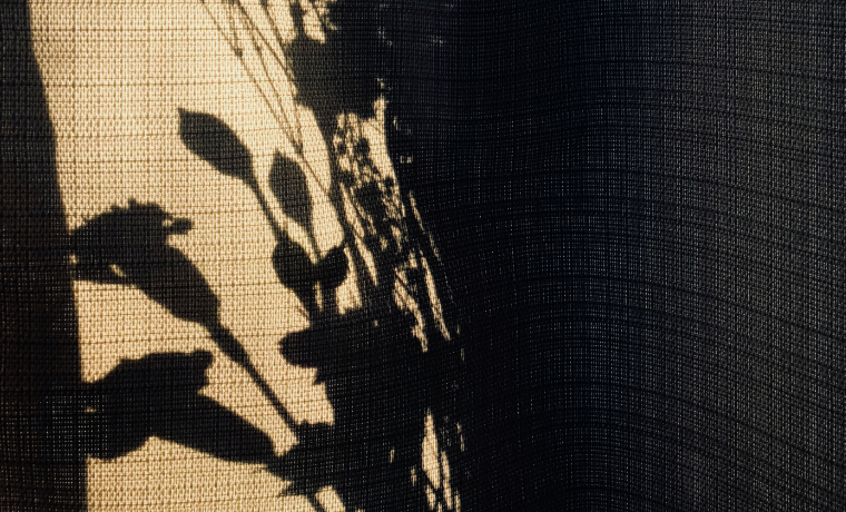 Shadow on fabric