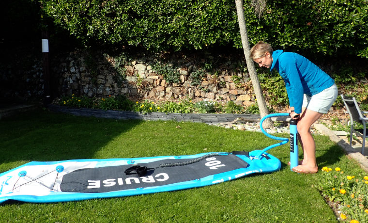 inflating a sup