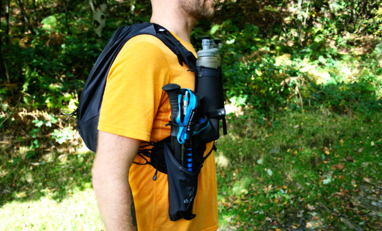Bottle holders on backpack