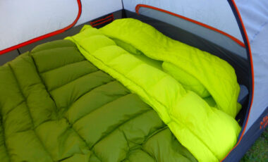 Zenbivy Double Luxe Sleep System in a tent