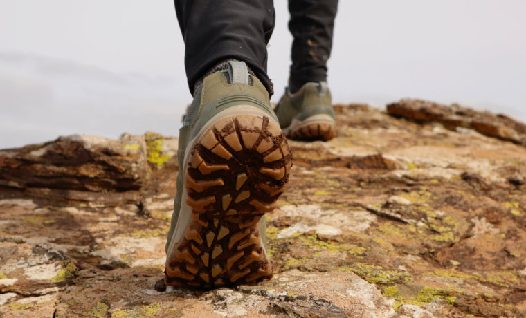 Tread of hiking shoes
