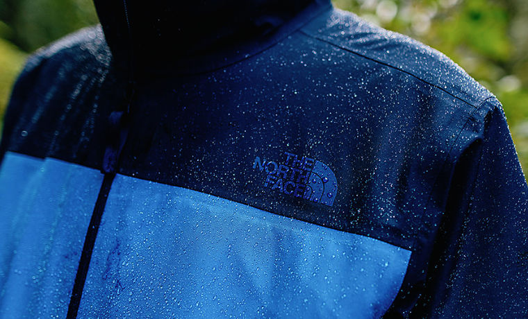 Waterproof jacket with rain on